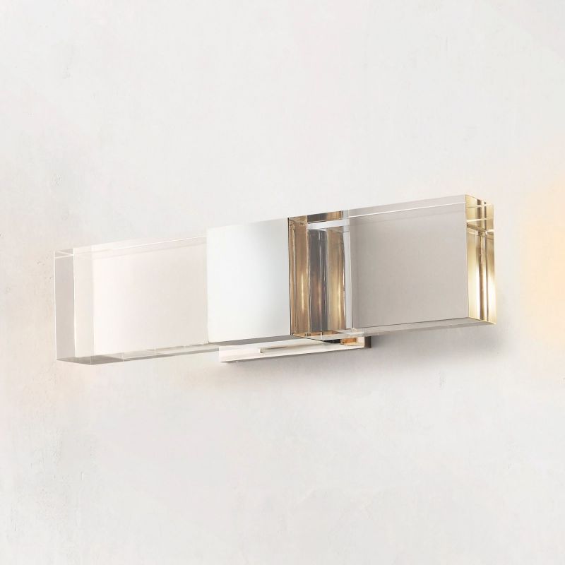 Serra Plane Crystal Linear Wall Sconce