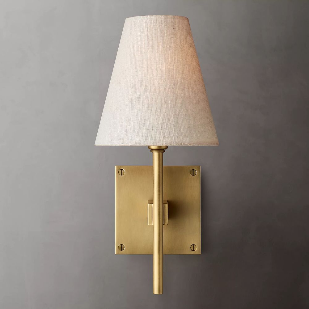 Fulham Tapered Linen Wall Sconce