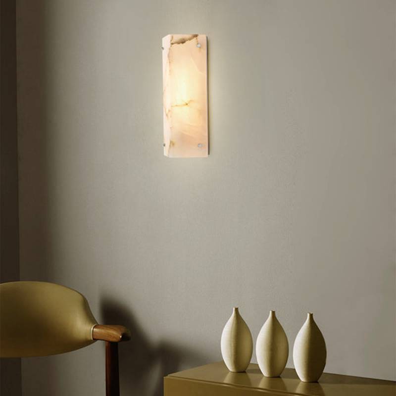 Reynard Stacked Alabaster Wall Sconce