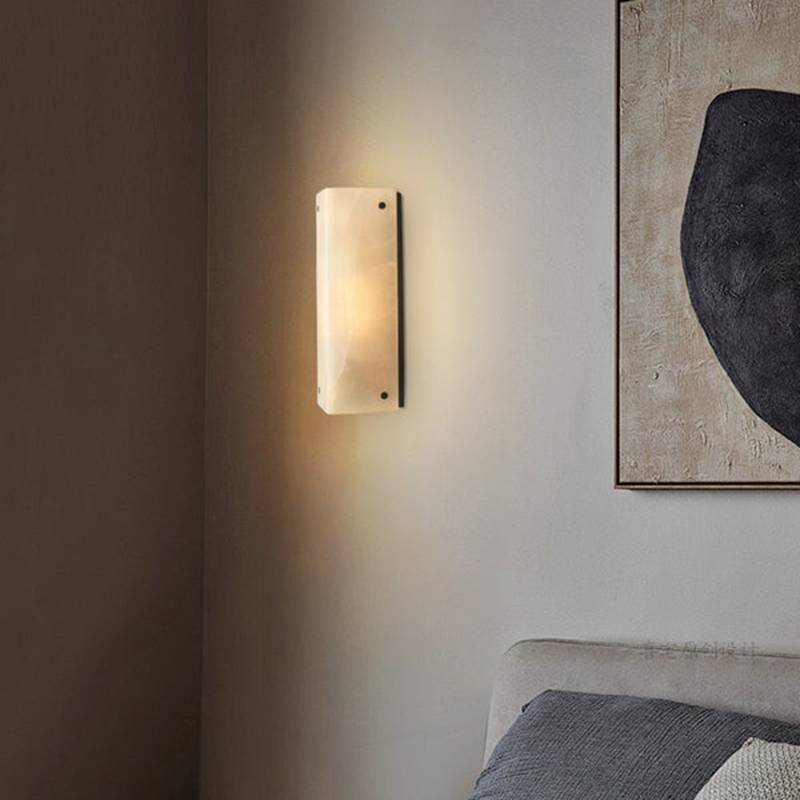 Reynard Stacked Alabaster Wall Sconce