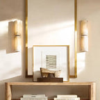 Reynard Stacked Alabaster Double Wall Sconce