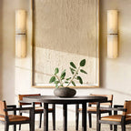 Reynard Stacked Alabaster Double Wall Sconce