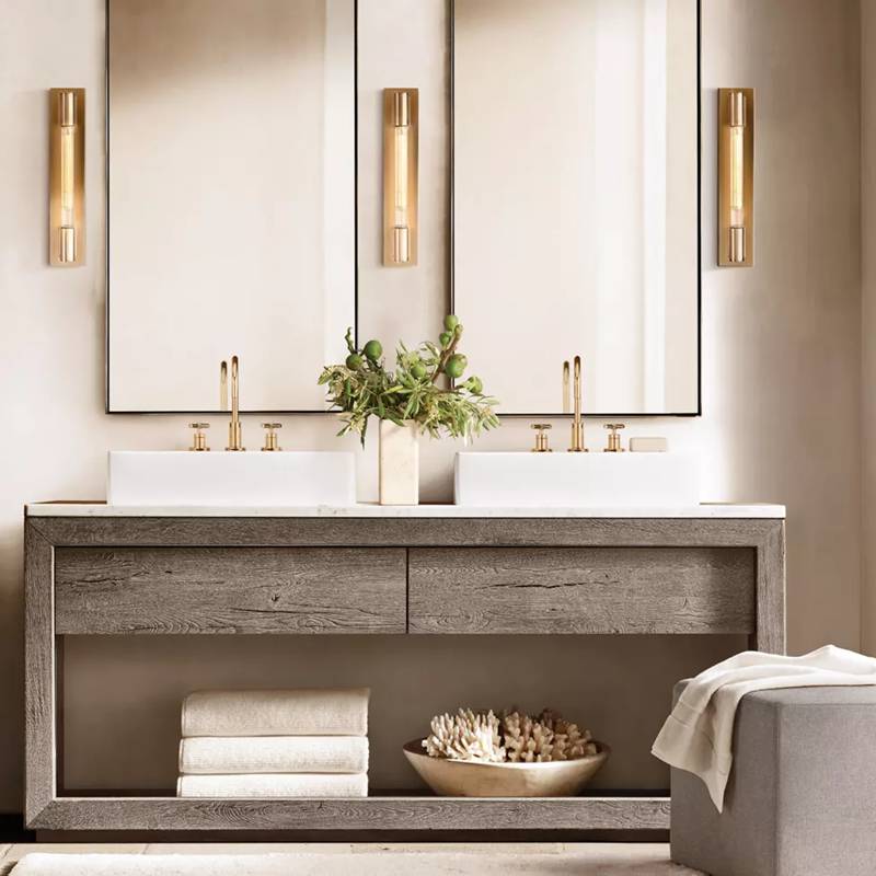 Fontanelle Vintage Glow Linear Wall Sconce