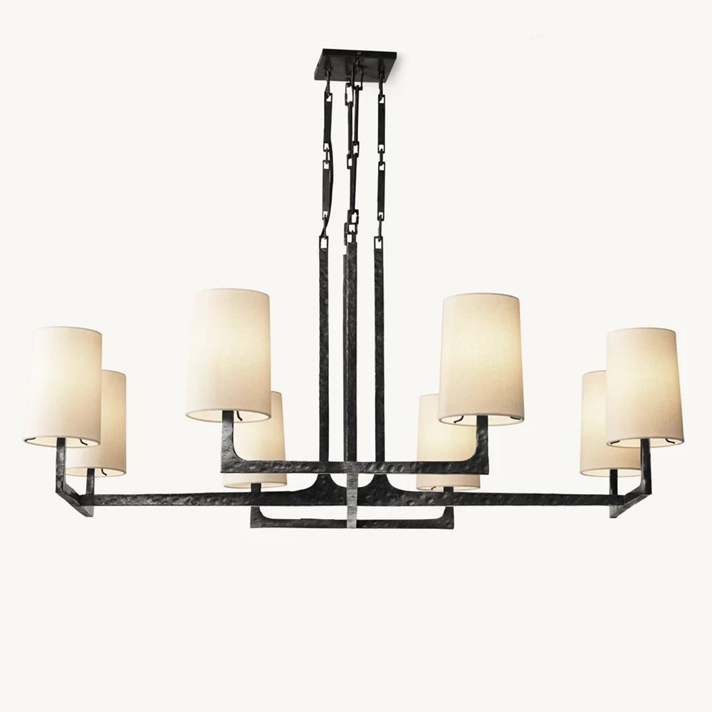 Wright Simplicity Forged Square Chandelier 48"