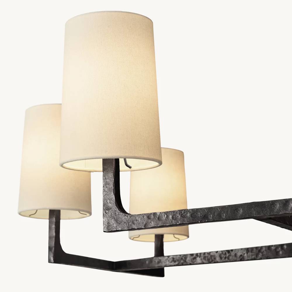 Wright Simplicity Forged Square Chandelier 48"