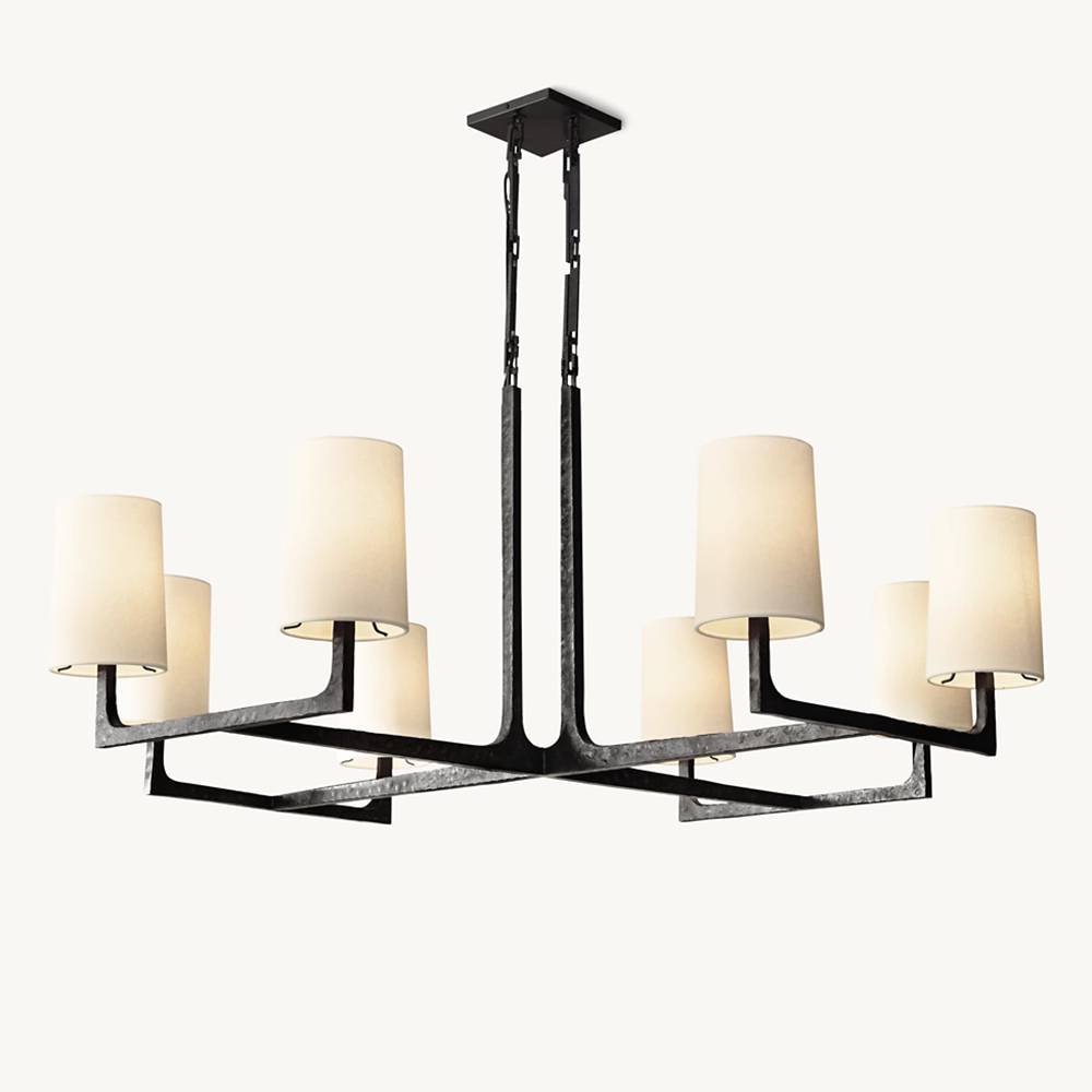 Wright Simplicity Forged Square Chandelier 48"