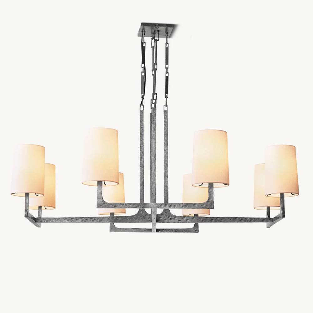 Wright Simplicity Forged Square Chandelier 48"