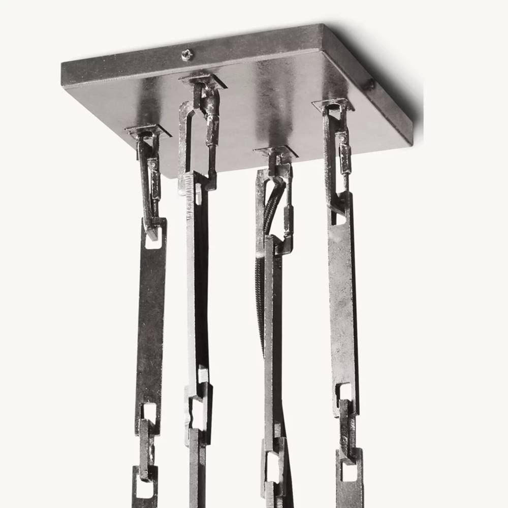 Wright Simplicity Forged Square Chandelier 48"
