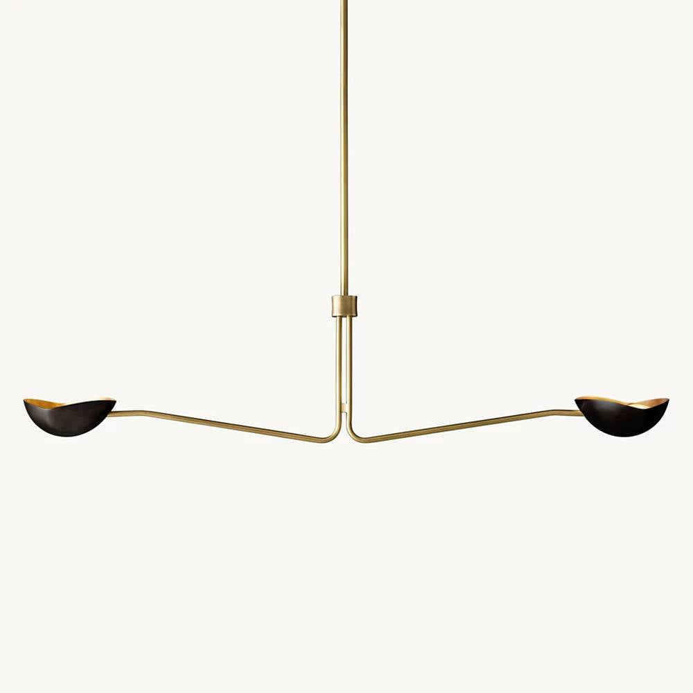 Convessi Sculpted Flow Linear Chandelier 54"