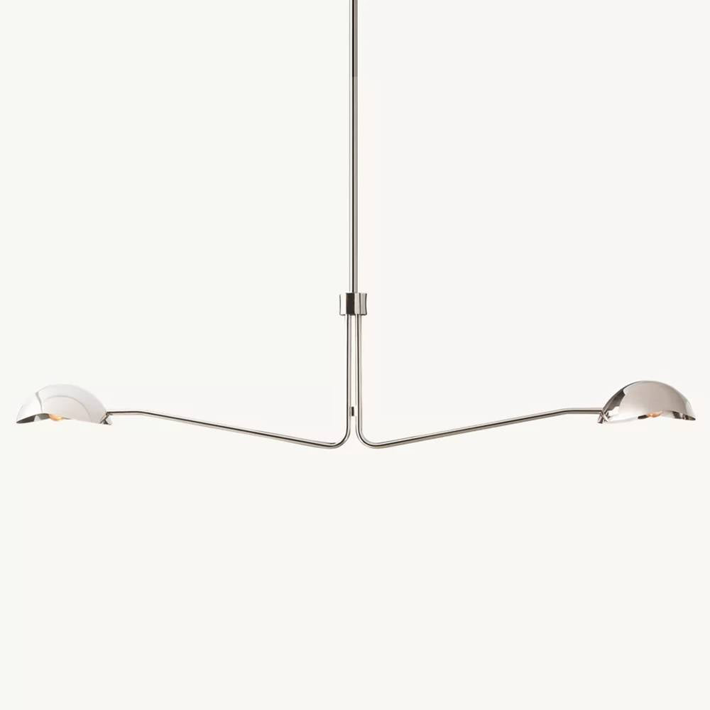 Convessi Sculpted Flow Linear Chandelier 54"