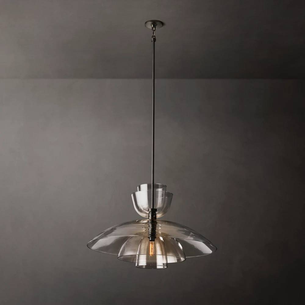 Blom Layered Glass Grand Cloche Pendant Light