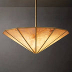 Lucette Alabaster Vein Round Chandelier 48"
