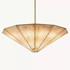 Lucette Alabaster Vein Round Chandelier 60"