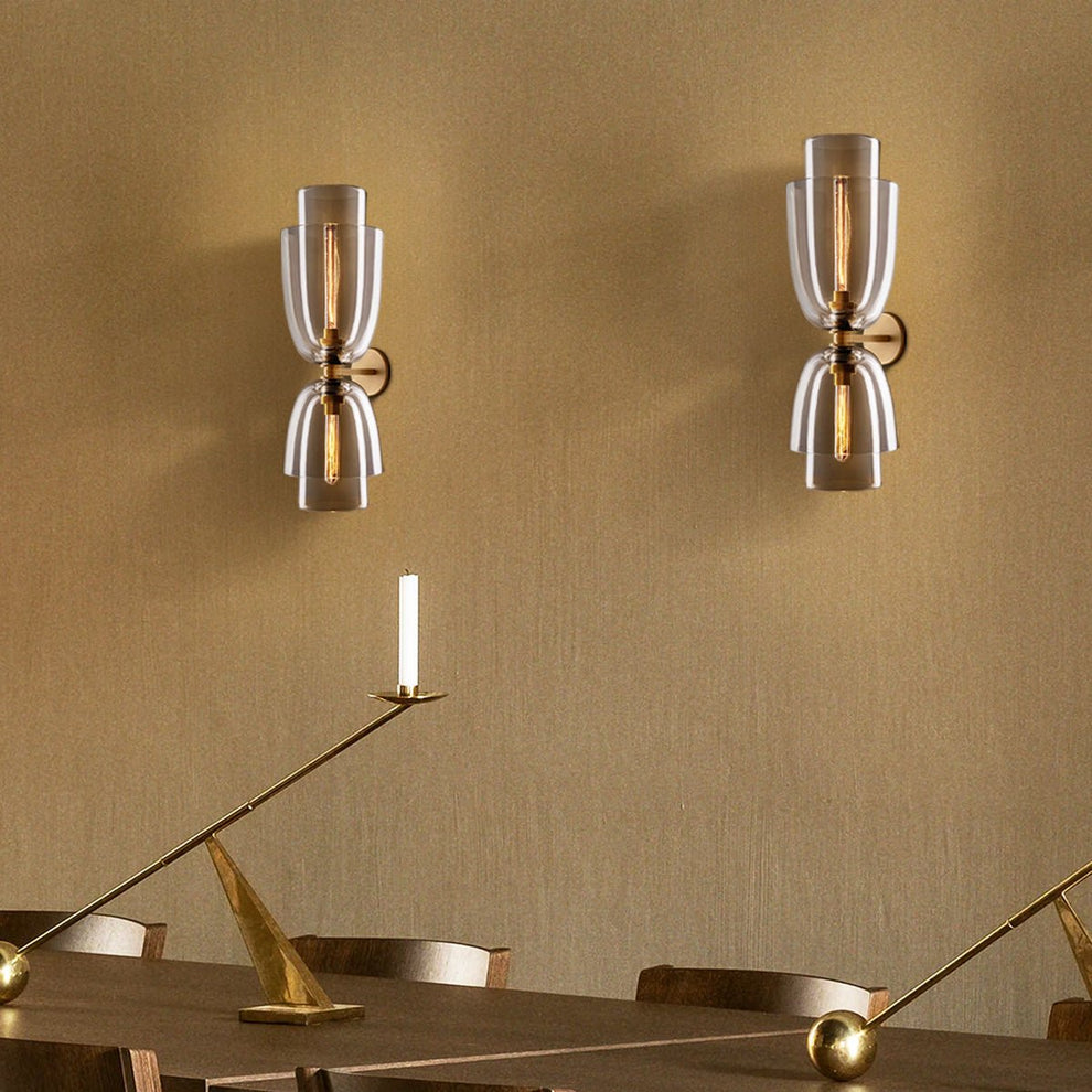 Blom Layered Glass Grand Flute Wall Sconce