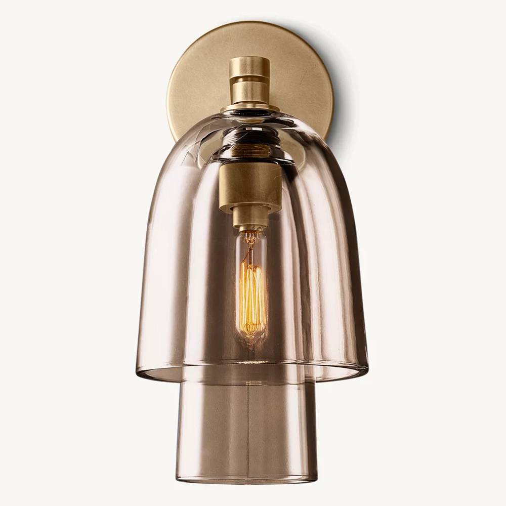 Blom Layered Glass Flute Wall Sconce