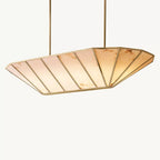 Lucette Alabaster Vein Linear Chandelier 52"