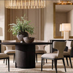 Calamette Striated Glass Round Chandelier 60"