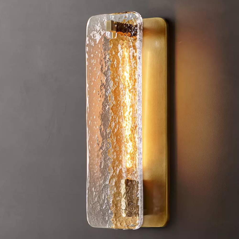 Calamette Striated Glass Wall Sconce