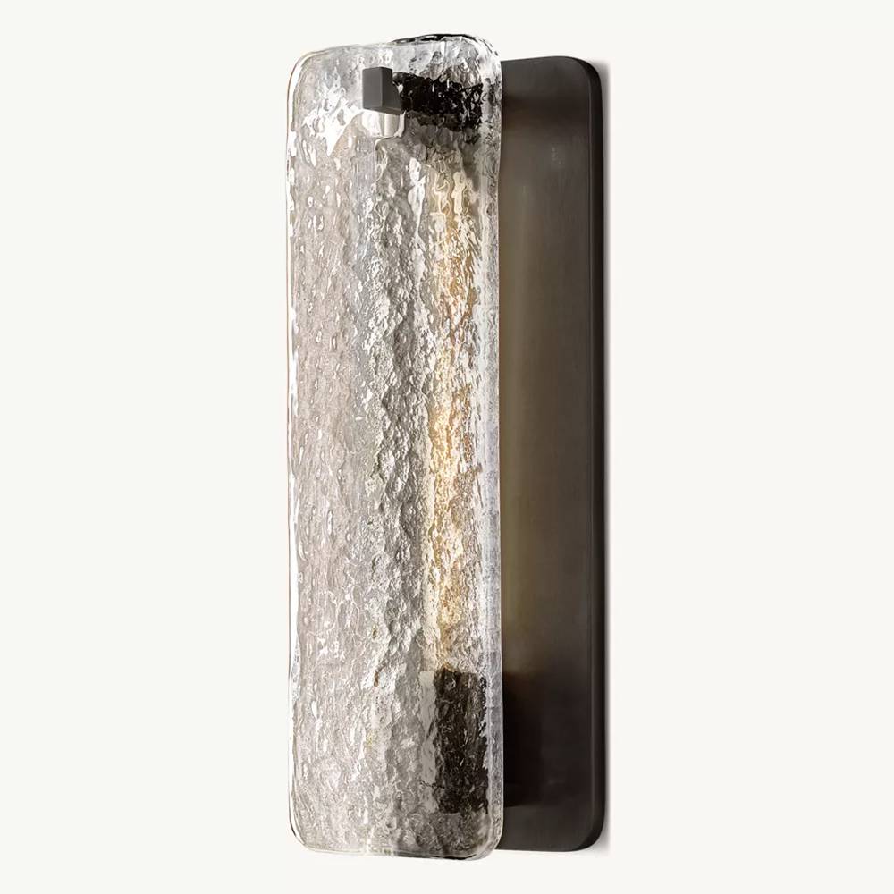 Calamette Striated Glass Wall Sconce
