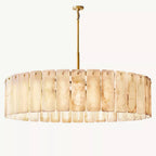 Calamette Striated Onyx Round Chandelier 60"