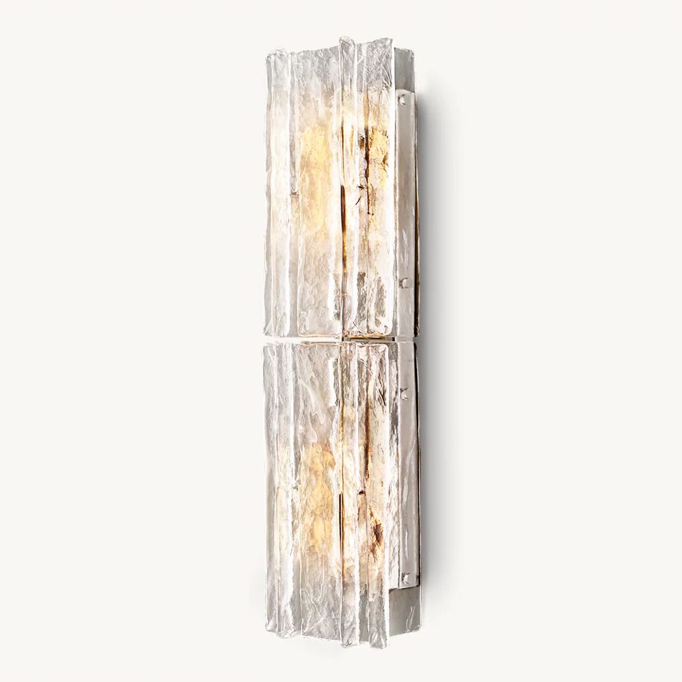 Lattice Module Glass Double Wall Sconce