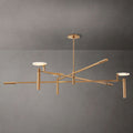 Halver Alabaster Dome Round Chandelier 60"
