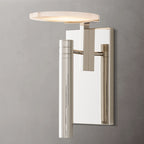 Halver Alabaster Dome Wall Sconce