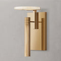 Halver Alabaster Dome Wall Sconce