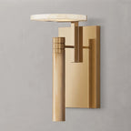 Halver Alabaster Dome Wall Sconce
