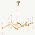 Brilora Etched Wave Mobile Chandelier 54"