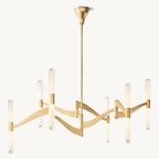 Brilora Etched Wave Mobile Chandelier 54"