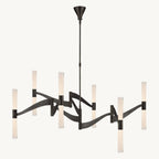 Brilora Etched Wave Mobile Chandelier 54"