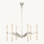 Brilora Etched Wave Round Chandelier 40"