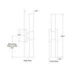 Brilora Etched Wave Wall Sconce