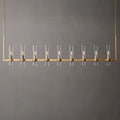 Ravelle Clear Glass Linear Chandelier 73"