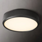 Utilitaire Knurled Shade Flush Mount