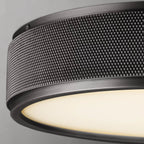 Utilitaire Knurled Shade Flush Mount