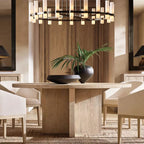 Ravelle Milk Glass Round Chandelier 36"