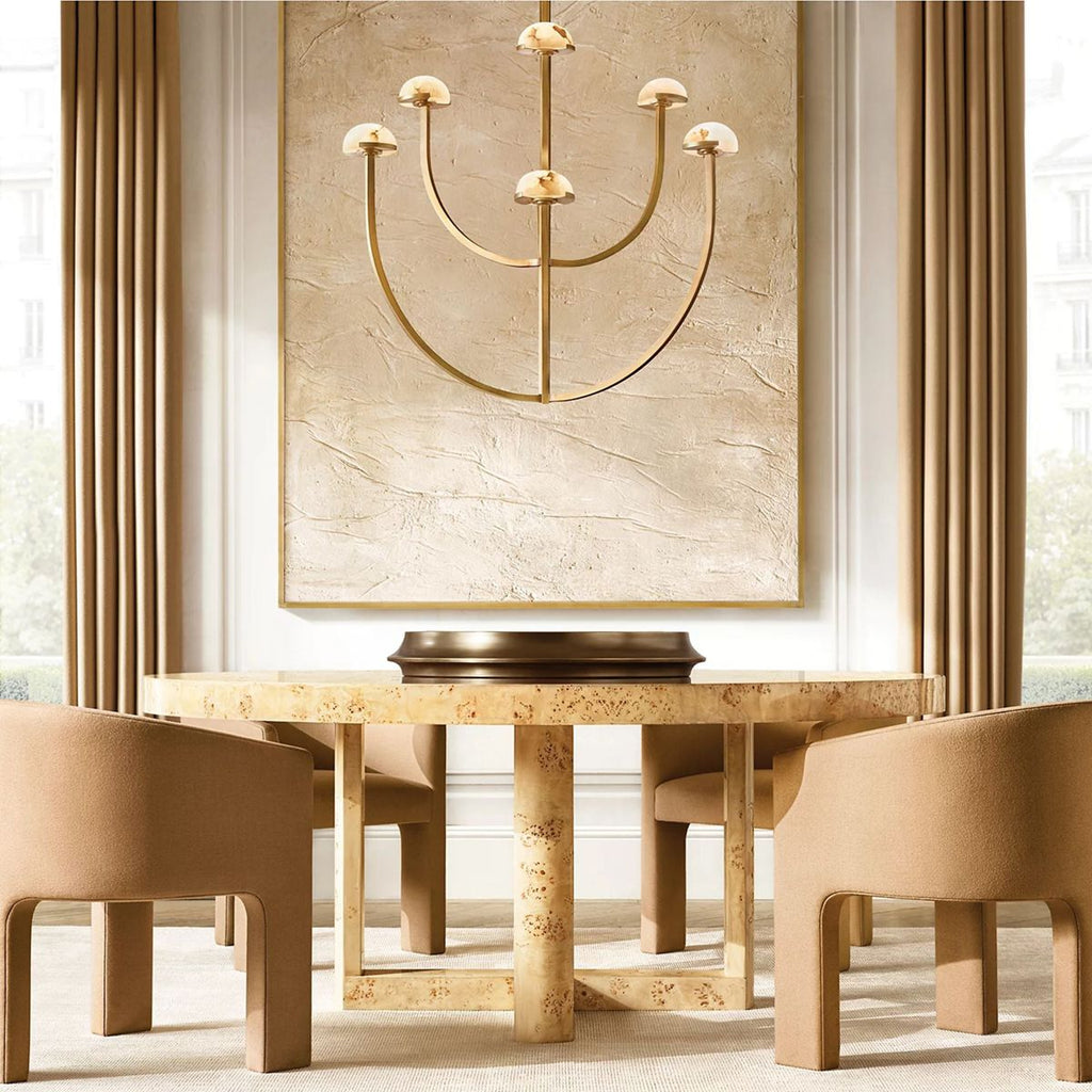Perael Curve Dome Round Chandelier 40"