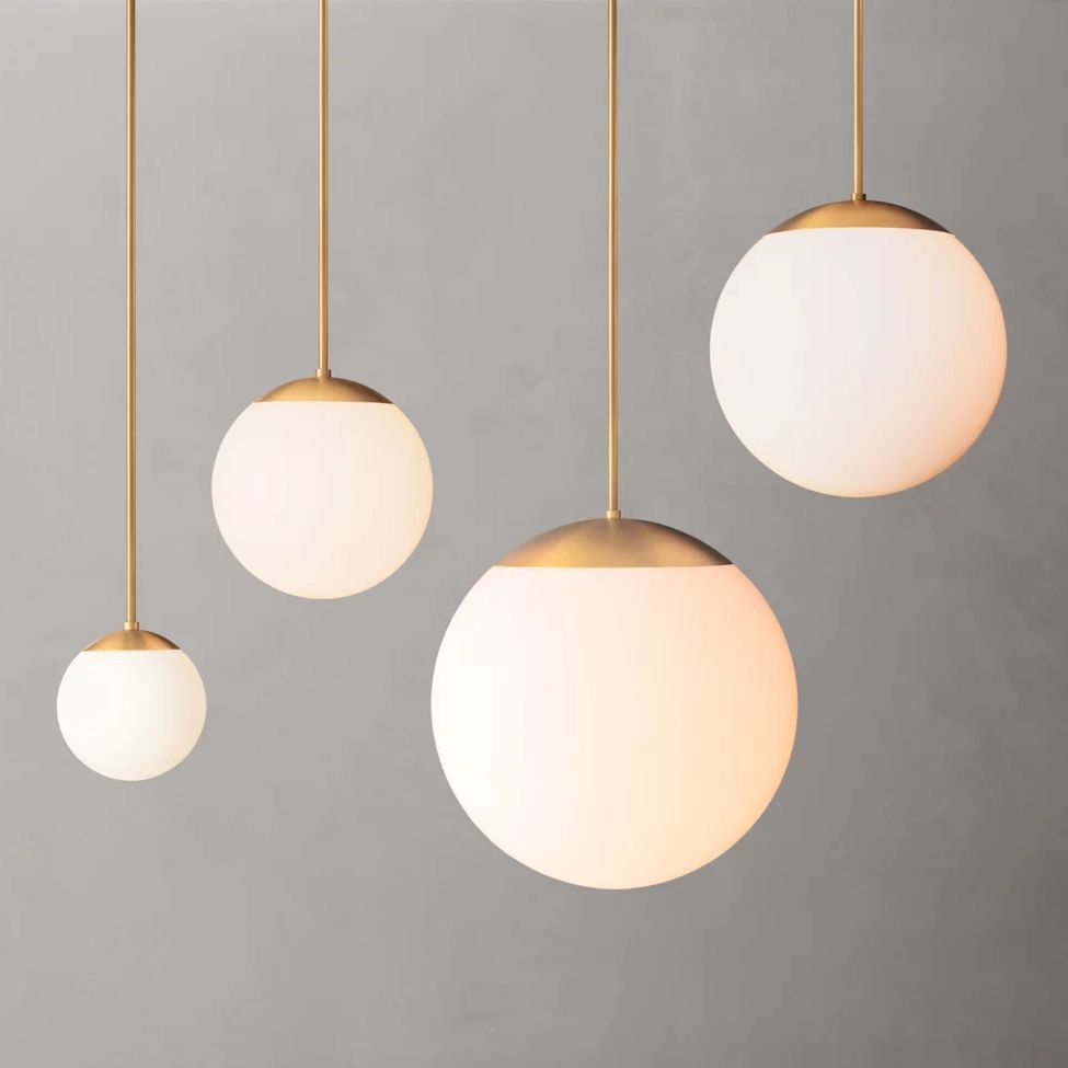 Opaline Pure Globe Pendant Light