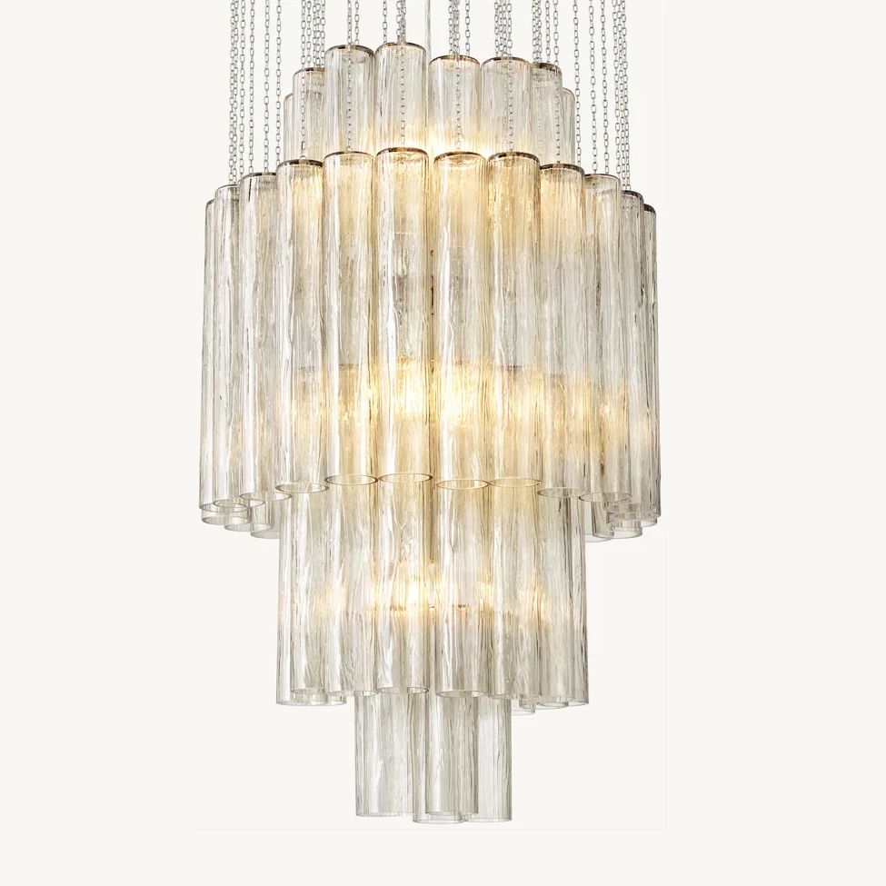 Venino Cylinder Tiered Round Chandelier 24"
