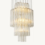 Venino Cylinder Tiered Round Chandelier 24"