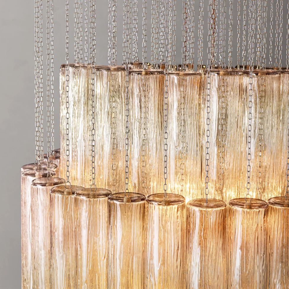 Venino Cylinder Tiered Round Chandelier 30"