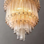 Venino Cylinder Tiered Round Chandelier 30"