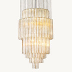 Venino Cylinder Tiered Round Chandelier 30"