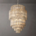 Venino Cylinder Tiered Round Chandelier 34"