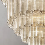 Venino Cylinder Tiered Round Chandelier 34"