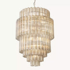 Venino Cylinder Tiered Round Chandelier 34"