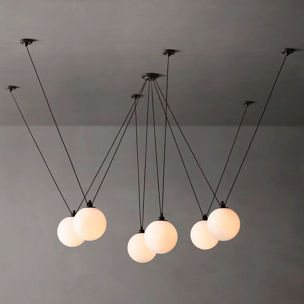 Delacey Cascading Glass Globe Chandelier