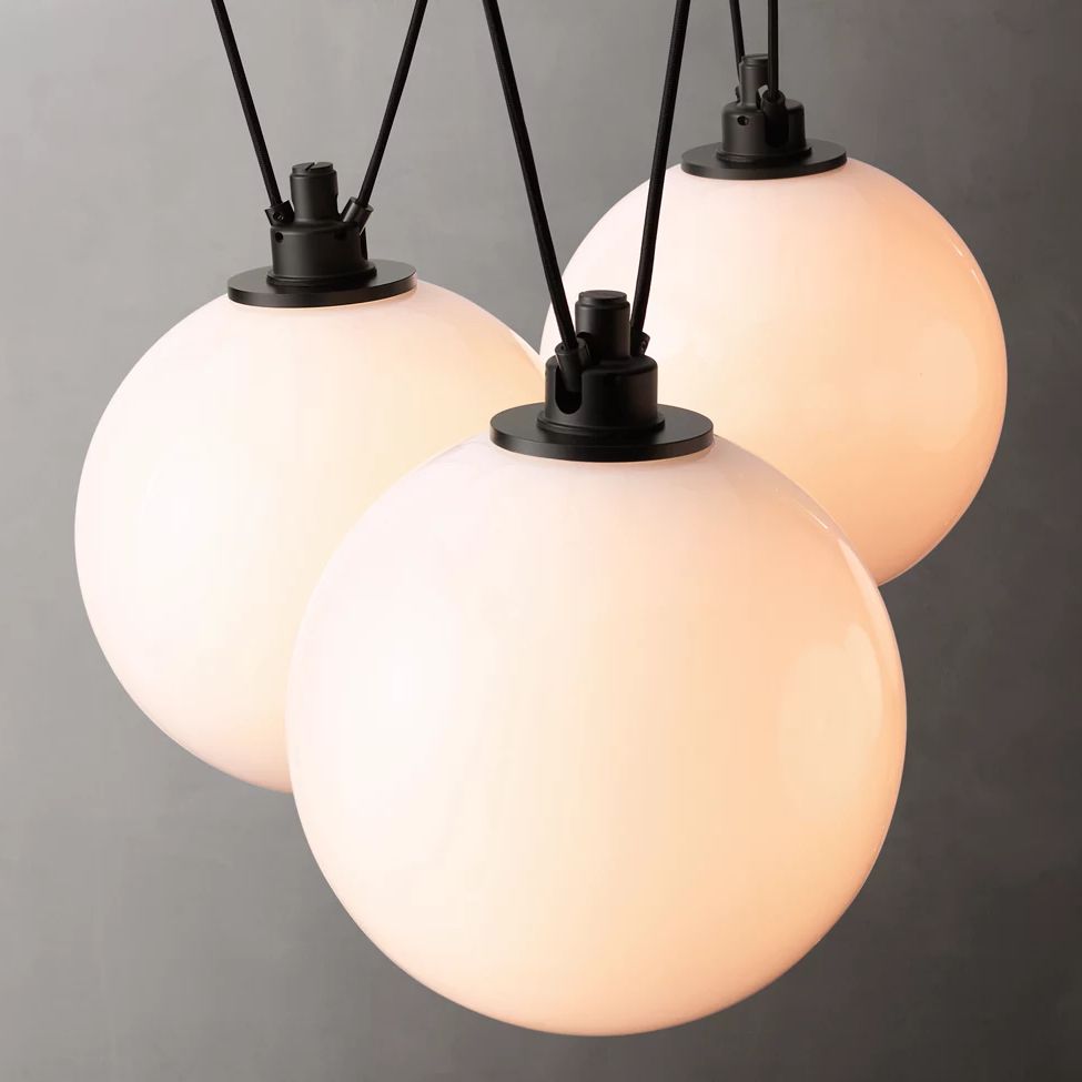 Delacey Cascading Glass Globe Chandelier